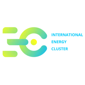 „IEC (International Energy Cluster) logotipas. UAB Armetlina yra šio klasterio narė ir laikosi IEC reikalavimų, užtikrinančių elektros įrangos kokybę ir atitiktį ES standartams.